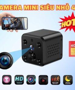 Camera mini siêu nhỏ lắp sim 4G X73 xem từ xa